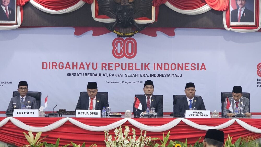 DPRD Pamekasan Gelar Sidang Paripurna HUT ke-80 RI, Dengarkan Pidato Presiden Prabowo