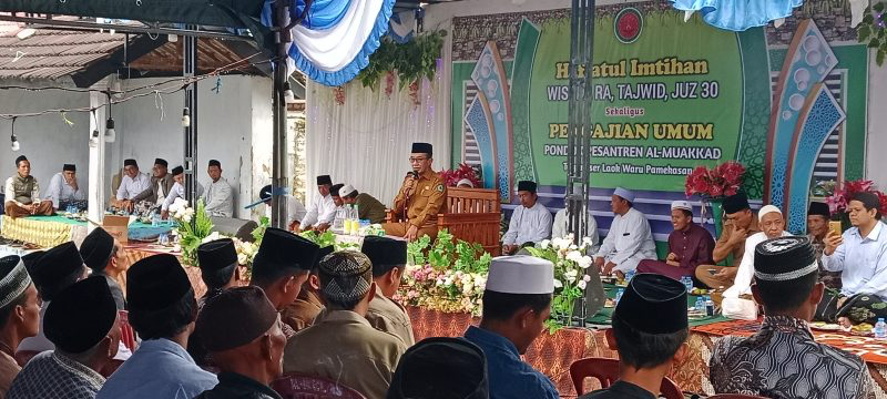 Bupati Pamekasan Hadiri Haflatul Imtihan Ponpes Al-Muakkad, Tekankan Penyampaian Aspirasi Secara Baik